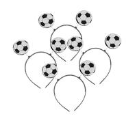 Cabilock Diademas De Fútbol Para Fanáticos 4pcs Accesorios De Cabello Para Fiestas Temáticas Lindos y Animados Tocados De Fiesta