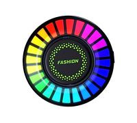 Cabilock Difusor Fragancia Coche Con Clip Ventilación Luz Ambiental Rgb Activada Por Voz Ambientador Aromaterapia Coche Práctico y Fácil Instalación Para Vehículos Estándar