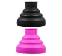 Cabilock Difusor para Secador de Pelo Silicona Plegable Resistente al Calor Accesorio Profesional para Cabello Rizado y Estilizado de Negro y Morado