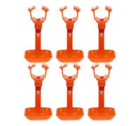 Cabilock Dispensador de Agua para Aves Jóvenes de Corral 6 Piezas de Plástico Fácil de Limpiar para Cría en Granja y Hogar Ambiente Limpio
