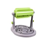Cabilock Dispensador Función Antifugas Verde de Alimentos Tipo Rodillo para Perros de Plástico y Alimentación Lenta para Entrenamiento de Mascotas
