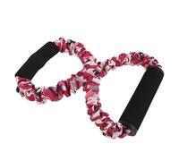 Cabilock Entrenador de Fuerza para Tiro de Cuerda 9 Kg, Banda Elástica Ajustable para Principiantes, Simulador de Entrenamiento con Resistencia 20 LB, Color Rosa Camuflaje, Equipo