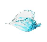 Cabilock Escultura de Caracol decoración de Oficina figuritas de Vidrio Decoraciones de Casas Ligeras para el hogar Ornamento caracola de Cristal artesanía de caracola de Vidrio Manual