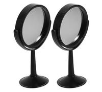 Cabilock Espejo Cóncavo y Convexo Giratorio de Laboratorio 2 Piezas, Óptica Didáctica en Pp Negro, Material para Enseñanza de Física, Suministros Ópticos para Experimentos Científicos