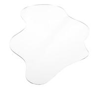 Cabilock Espejo Decorativo Irregular de 30x17 Cm para Pueblo Navideño, Accesorio de Exhibición de Lago en Miniatura, Espejo de Escenario Navideño para Decoración de Escritorio