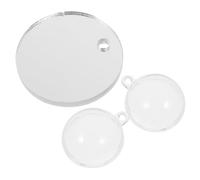 Cabilock Espejo Flotante para Entrenamiento de Peces Betta Accesorio Seguro para Acuario Decoración Realista para Tanque de Peces Espejo Doble Cara con Bola para Diversión y Ejercicio