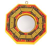 Cabilock Espejos Bagua Fengshui Colgantes Decorativos Hogar y Oficina Espejo Convexo para Energía y Cóncavo para Energía Pasiva Protección contra Mala Suerte
