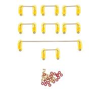 Cabilock Estabilizador de Claves Satélite para Teclado Mecánico, Eje Satélite 6.25u y 2u, Accesorio DIY para Montaje en Placa, Suministro para Teclado Gamer Mecánico, Color Naranja