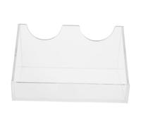 Cabilock Estante Acrílico Inclinado para Frascos de Suero de 250 Ml 2 Ranuras Soporte para Reactivos Químicos Organizador Compacto para Laboratorio Escuela y Centro de Investigación