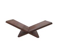Cabilock Estante de Escritorio de Madera Maciza Marrón para Libros, Soporte Organizador Multifuncional para Oficina y Cocina, Diseño Resistente y Compacto para Optimizar Espacio