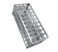 Cabilock Estante para Tubos de Ensayo de Aluminio 40 Orificios Soporte Resistente y Ligero para Laboratorio Gradilla para Tubos de Ensayo Adecuado para Aulas E Investigación