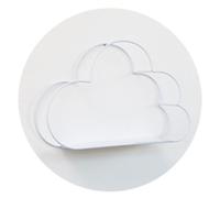 Cabilock Estantería Metálica Forma De Nube para Libros y Revistas Organizador De Escritorio Moderno y Resistente para Hogar y Oficina Color Blanco Elegante