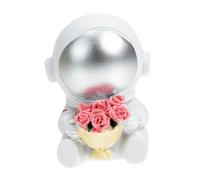 Cabilock Estatua de Astronauta de Resina para Decoración de Pasteles y Escritorio Adorno de Astronauta para Cumpleaños y Fiestas Estatuilla de Resina para Dashboard de Coche Diseño y