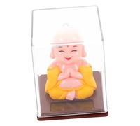 Cabilock Estatua De Monje De La Armonía Adorno para Salpicadero De Coche Figura Decorativa para El Hogar Muñeco De Monje Pequeño Idea De Artesanía De Resina