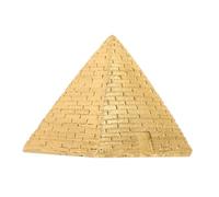 Cabilock Estatua Miniatura Pirámide Egipcia De Resina Resistente para Decoración De Escritorio, Oficina y Jardín, Adorno Antiguo Pequeño, Colección Creativa y Tema Egipcio