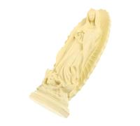 Cabilock Estatua Religiosa Virgen María para Decoración Figura Espiritual de Escultura Devocional Color Amarillo Adorno Interior Que y Protección