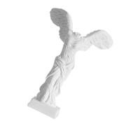 Cabilock Estatua Victoria Alada Resina Escultura Romana Decoración Hogar Sala Oficina Vintage Blanca