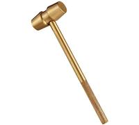 Cabilock Estatuilla De Latón Decoraciones De Martillo Herramienta De Masaje De Martillo De Martillo Dorado Porta Clavos para Martillar Martillos Rural Trabaja Destornillador