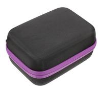 Cabilock Estuche Rígido para Aceites Esenciales 12 Ranuras Capacidad 5ml 10ml 15ml Color Morado Portátil para Viajes y Almacenamiento Protector Eva