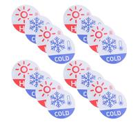 Cabilock Etiquetas Autoadhesivas de Agua Caliente y Fría para Grifos 60 Unidades 5 CM Resistentes al Agua Señalización para Baño Cocina y Lavabo Juego Indicativo Funcional