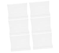 Cabilock Expositor Transparente para Billeteras y Bolsos, Estante de Sobremesa de Plástico, Soporte para Organizar Carteras, 6 Piezas, Adecuado para Tiendas, Joyerías y Hogar, Fácil