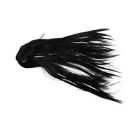 Cabilock Extensión de Coleta Postiza Negra Cabello Sintético Liso y Clip de Pinza Garra para Peinados Versátiles Cómoda y Segura para Uso Diario y Eventos Especiales