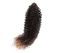 Cabilock Extensión de Coleta Sintética Rizada Cordón Ajustable Coleta Postiza Marrón T1B/ Pelo Sintético Ligero y Reusable para Mujer Complemento Adecuado para Peinados y Uso Diario
