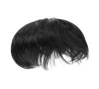 Cabilock Extensiones de Cabello para Hombre Peluca Corta Lisa Reemplazo Invisible para Calvas Masculinas Postizo de Pelo Corto para Mediana Edad