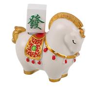 Cabilock Figura de Caballo: Adorno del Año del Caballo, Escultura de Animal de pie - Figura Decorativa de Año Nuevo para Escritorio, Mesa, Armario o Estante del hogar u Oficina