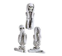 Cabilock Figura De Calavera Decorativa Esqueleto para Halloween Adorno De Esqueleto para Hogar