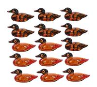 Cabilock Figuras Decorativas Mini de Pato Mandarín en Pareja 6.5 Cm Resina Símbolo de Amor y Armonía para Decoración de Hogar Bodas y Aniversarios 16 Piezas