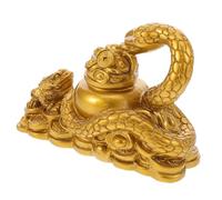 Cabilock Figurilla Serpiente Realista Decorativa Escultura Animal Feng Shui para Jardín Año Chino Adorno Sinuoso
