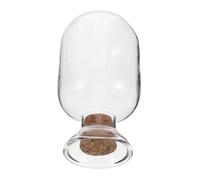 Cabilock Frasco de vidrio para cerillas: portacerillas, botellas de vidrio con tapón de corcho, para guardar en la repisa de la chimenea. Ideal para guardar hisopos, palillos de dientes y cerillas de
