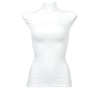 Cabilock Funda Elástica para Maniquí de Boutique Diseño de Hombros Anchos Tejido de Punto Blanco Grueso Tamaño Mediano Adecuado para Exhibición de Ropa y Modistas Funda Flexible y