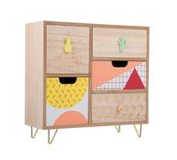 Cabilock Gabinete de Almacenamiento de Madera Sencillo y Elegante, Caja Duradera Fácil de Usar y Ahorradora de Espacio para Organización Doméstica