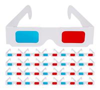 Cabilock Gafas 3D Anaglifo de Papel Rojo y Azul, Pack 40 Unidades, Ligeras y Plegables para Películas 3D, Cine en Casa y Entretenimiento Visual Inmersivo