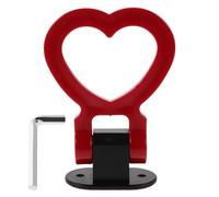 Cabilock Gancho de Remolque en Forma de corazón: Gancho de Remolque Universal Rojo Estilo Carreras de Pista, Kit de decoración estética Compatible con Cualquier Coche, SUV o camión.