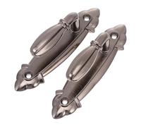 Cabilock Ganchos de Pared para Cortinas de Aleación de Aluminio Color Negro Níquel Soporte Resistente y Duradero para Decoración de Hogar Paquete de 2 Unidades Uso Hoteles y Tiendas