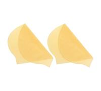 Cabilock Gorras Calvas de Látex Elásticas Amarillas 2 Piezas para Cosplay y Disfraces de Halloween, Gorra Calva para Maquillaje Teatral, Ajustable para Adultos Hombres y Mujeres