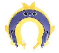 Cabilock Gorro de Ducha para Bebés Visera Protectora de Plástico Amarillo, Seguro y Portátil para Lavar el Cabello en Bañera o Lavabo