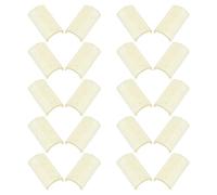 Cabilock Gránulos de Pegamento Termofusible Amarillos para Extensiones de Cabello y Pelucas, Fuerte Adhesión y Fácil Identificación, 50 Piezas para Aplicaciones de Extensiones y Uso DIY