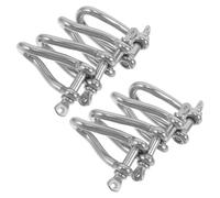 Cabilock Grillete Giratorio de Acero Inoxidable 4 MM Paquete de 4 Unidades Horquilla Marina Pasador Roscado para Aparejo y Anclaje en Barcos y Muelles