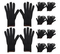 Cabilock Guantes Antipolvo Reutilizables para Rotulación de Vehículos 10 Pares Color Negro Guantes Finos y Transpirables para Aplicación de Vinilo y Film Protector Carrocería de