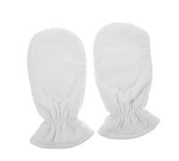 Cabilock Guantes de Cera Hidratantes Reutilizables para Masaje y Cuidado de Manos Protección Calentador de Parafina Color Blanco, para Salón de Belleza