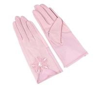 Cabilock Guantes de Encaje Elegantes para Mujer Protección Solar Ligera y Transpirable Guantes Cortos de Algodón para Pantallas Táctiles Accesorios para Fiestas y Actividades al Aire Color