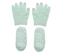 Cabilock Guantes Hidratantes de Gel y Calcetines Hidratantes para Pies Secos y Agrietados Talla Única Hipoalergénicos Reutilizables para Cuidado Intensivo y Suavizar la Piel