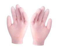 Cabilock Guantes Hidratantes Sebs para Mujer y Niñas Guantes Reparadores para Manos Secas y Agrietadas Exfoliantes y Antideslizantes de Color Rosa Ideales para Cuidado Facial y Pedicura