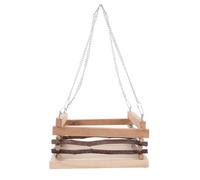 Cabilock Hamaca con Varias Cadenas Colgantes de Madera Marrón Fácil de Instalar y Colgar como Juguete de Ocio para Mascotas Pequeñas Adecuada para Hámsters y Pequeños Animales