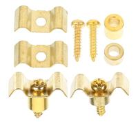 Cabilock Hebillas para Cuerdas de Guitarra Eléctrica Metálicas Color Dorado Juego de 4 Piezas Tornillos Retenedores de Cuerdas para Mejora de Afinación y Prolongación de Vida Útil