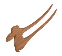 Cabilock Horquilla Cabello De Madera Natural Forma De Conejo, Palitos Largos Para Pelo, Estilo Vintage, Accesorios Para Mujeres y Niñas, Uso Diario y Fiestas